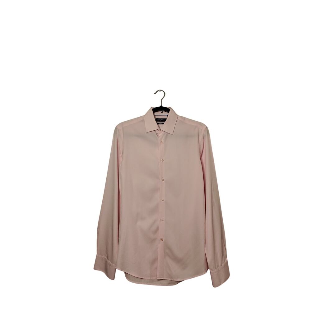 Nautica Pink Slim Fit Dress Shirt Men's